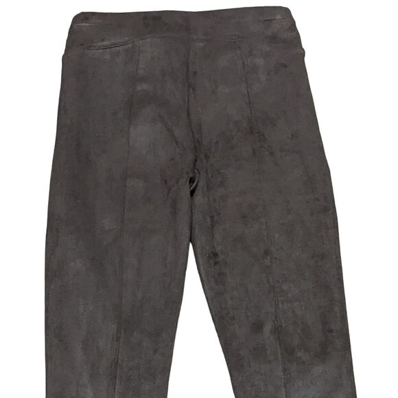 SPANX Faux Suede Leggings shapewear chocolate brown pull on XS - Picture 8 of 9